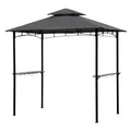 Produktbild: Sekey Grill Pavillon 2.45 x 1.50m, Wasserdicht Gartenlauben Gartenzelt Partyzelt für Garten/Partys/Picknick/BBQ´s, UV-Schutz 50+, Grau