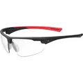 Produktbild: ACE-Instruments Schutzbrille Evo, klar, Bügelbrille, schwarz-rot