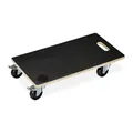 Produktbild: Relaxdays Transportroller Feststellbremse, 400 kg, Lenkungsrollen, Anti-Rutsch-Belag, HBT: 11,5 x 58 x 30 cm, schwarz