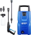 Produktbild: Nilfisk Hochdruckreiniger C 100 Bar + Schaumsprüher - Mini Pressure Washer Für Terrassen, Werkstätten und Autos (1300 W)