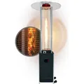 Produktbild: Heizpilz Gasheizer Gasheizstrahler Terrassenheizstrahler Heizstrahler Heizlampe,Farbe:schwarz