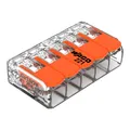 Produktbild: 20er Set COMPACT-VERBINDUNGSKLEMME WAGO,FÜR ALLE LEITERARTEN,5 KLEMMSTELLEN,4MM²