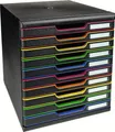 Produktbild: EXACOMPTA Schubladenbox MODULO A4 10 Schübe harlekin