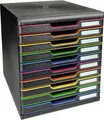 Produktbild: Exacompta 302914D Modulo Ablagebox (DIN A4, 21 x 29,7 cm, mit 10 Schubladen, ide