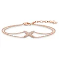 Produktbild: Thomas Sabo Armband X Zirkonia 925er Silber 750 Rosevergoldet A1659-416-14-L19V