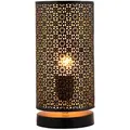 Produktbild: Moderne Deko Tischlampe Nachttischlampe Lampe Tuza Schwarz