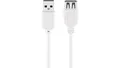 Produktbild: Przedłużacz USB 2.0 Hi-Speed, Biały - Długość kabla 0.3 m
