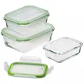 Produktbild: GOURMETMAXX Frischhaltedose Vorratsdosen Gefrierdosen Set Lock Deckel Glas Dosen