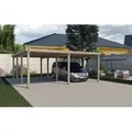 Produktbild: Weka Flachdach-Doppelcarport 618 Gr. 2 ohne Dachplatten 603 cm x 612 cm
