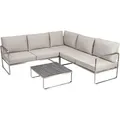 Produktbild: greemotion Loungegruppe Sydney beige, silber Metall, 15-teilig