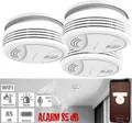 Produktbild: NEU 3er Set Rauchmelder Rauchwarnmelder WLAN App für Sicherheit Feuer Wohnzimmer