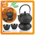 Produktbild: Dimono Teeset Gusseisen Teekanne Teeservice Stövchen 2 Tassen Becher Geschenkset