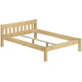 Produktbild: Erst-Holz Einzelbett Massivholzbett Kiefer natur 120x200 Futonbett ohne Rollrost 60.38-12 oR