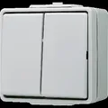 Produktbild: Jung Wippschalter, Serien, 10 AX 250 V ~, IP 44, WG 600 605W