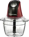 Produktbild: Russell Hobbs Zerkleinerer 500ml Glas 350W Rot Mini 2 Messer 27130-56