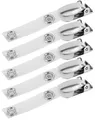 Produktbild: 5 x Ausweishalter Befestigungsclips drehbar starker Hosenträger Clip Ausweisc...