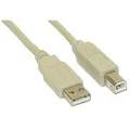 Produktbild: InLine USB 2.0 Kabel Typ A auf B Stecker beige 7m