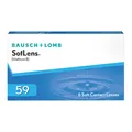 Produktbild: Bausch + Lomb 59 Monatslinsen, sphärische Kontaktlinsen, weich, 6 Stück BC 8....
