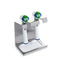 Produktbild: WIETRE Edelstahl Aufsteckbürsten Halter mit Auffangschale | passt für Oral-B, iO, Philips Sonicare, Waterpik, Fairywill | Zahnbürstenhalter Zahnbürstenkopf Bürstenkopf-Halterung (2er)