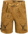 Produktbild: PAULGOS Herren Trachten Lederhose Kurz - HK4 - Echtes Leder - in 3 Farben erhältlich - Größe 44 - 60