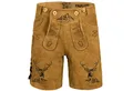 Produktbild: PAULGOS Trachtenhose Herren Lederhose Kurz mit Trägern 100% Echtleder - HK4