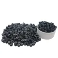 Produktbild: Flosius 500 Stück 5MM Silikon Microrings Einsatz Microringe Haarverlängerung Microringe Loops für Extension Haarverdichtung Gliederperlen für I Tip Echthaarverlängerungen (500 Pcs, Schwarz)