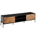 Produktbild: WOHNLING WL6.580 TV-Kommode Schwarz 163 cm x 40 cm x 45 cm