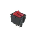 Produktbild: Dual-Wippenschalter 30x22mm, 2-polig, EIN/AUS, 15A/250V, rot, Doppelschalter I/0