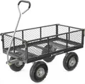 Produktbild: Gorilla Carts Stahl-Allzweckwagen Gartenwagen Transportwagen Bollerwagen Schwarz