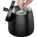 Produktbild: Aschenbecher, Winddicht, Regendicht, Edelstahl, Groß, Standaschenbecher, Schwarz