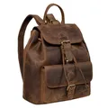 Produktbild: STILORD Damen-Rucksack aus Leder braun - Cityrucksack 13 Zoll - Vintage Backpack Frauen-Rucksack für Arbeit, Reisen, Shopping & mehr Destiny