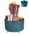 Produktbild: Nuangoo Kosmetik Make Up Organizer, 360°Drehbarer Pinsel Organizer,Kosmetikregal Kosmetik Organizers für Zimmer Decor Frisiertisch,Schlafzimmer,Badezimmer (grün)