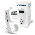 Produktbild: Thermostat Steckdose 7-Tage Programm 230V 16A 3600W LCD 5-35°C 0,5°C EEPROM