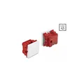 Produktbild: 81360 - Easy 45 Wippschalter 2-polig, 45 x 45 mm, weiß