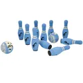 Produktbild: EDUPLAY 170186 Soft-Bowling mit 10 Pins und 2 Bowling Kugeln, hellblau, 12-teili