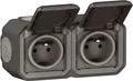 Produktbild: LEGRAND - Waterproof Double Socket IP55 with Earth Plexo - Socket 2P + T 16 A Co