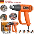 Produktbild: 2000W Heißluftpistole 300°C & 600 °C Heißluftfön Heißluftgebläse mit 4PC Zubehör