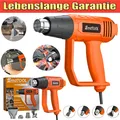 Produktbild: Heissluftfön Heißluftpistole Heissluftgebläse inkl. 4tlg Zubehör 2000Watt 600 °C
