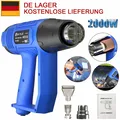 Produktbild: Heißluftpistole 2000W Heißluftgebläse Heißluftfön Löten Fön Düsen Entlacken DHL