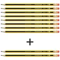 Produktbild: STAEDTLER Bleistift Noris 122 Nr. 2 mit Radiergummi 8+2 SPARPACK