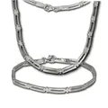 Produktbild: SilberDream Collier & Armband matt Trendy Silber Schmuck Set für Damen SDS407