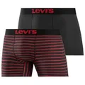 Produktbild: Levi's® Boxer (Packung, 2er-Pack) mit Logo Webbund rot|schwarz XL