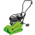 Produktbild: Zipper Rüttelplatte ZI-RPE60 inkl. Gummiplatte und Fahrwerk 62 kg 4 kW