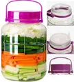 Produktbild: lilawelt24 Einmachgläser Vorratsgläser Sturzgläser Vorratsdose Gurkenglas, Einmachglas, luftdichte Konservierung, Glasballon, Glas, Vorratsglas für Gurken, Aufbewahrung, Aufbewahrungsglas (10L)