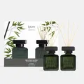 Produktbild: ipuro Essentials BLACK BAMBOO Raumduft mit Stäbchen 2x50 ml - Raumerfrischer mit Jasmin, Zitrone, Apfel, & Holzige Amber-Moschus Note Duft Aroma - Diffuser mit Stäbchen - Lufterfrischer