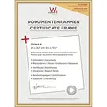 Produktbild: walther design Bilderrahmen gold 21 x 29,7 cm (DIN A4) mit Kunstglas, New Lifestyle Kunststoffrahmen KVX130G