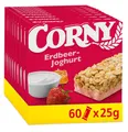 Produktbild: CORNY Müsli-Riegel Classic Erdbeer-Joghurt, Erdbeeren & Joghurt Multipack 60x25g