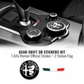 Produktbild: Set Aufkleber Alfa Romeo Logo 51 MM + Flagge für Innen- Giulia Stelvio