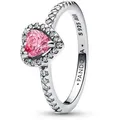 Produktbild: Pandora Fingerring Damen Herzring Timeless, Sterlingsilber, Zirkonia von PANDORA silberfarben 56