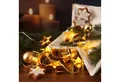 Produktbild: MARELIDA LED-Lichterkette goldene Metall Sterne als Backförmchen Keksausstecher Weihnachten, 8-flammig